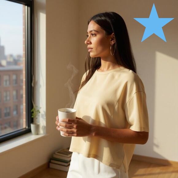 LITA by Ciara NWT 100% Silk Top Cream Tan Size XL MSRP $198 - Picture 15 of 16